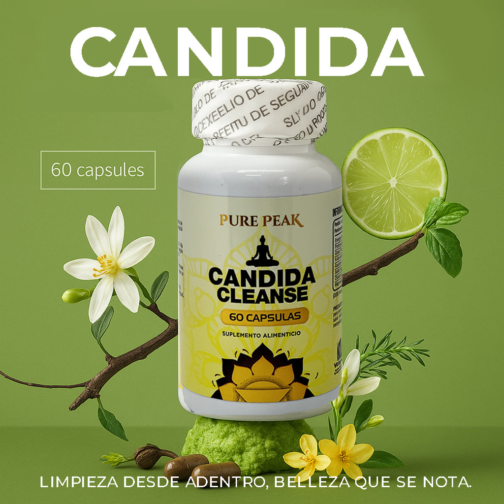 Detox Intestinal Natural Candida Cleanse 60 capsulas.