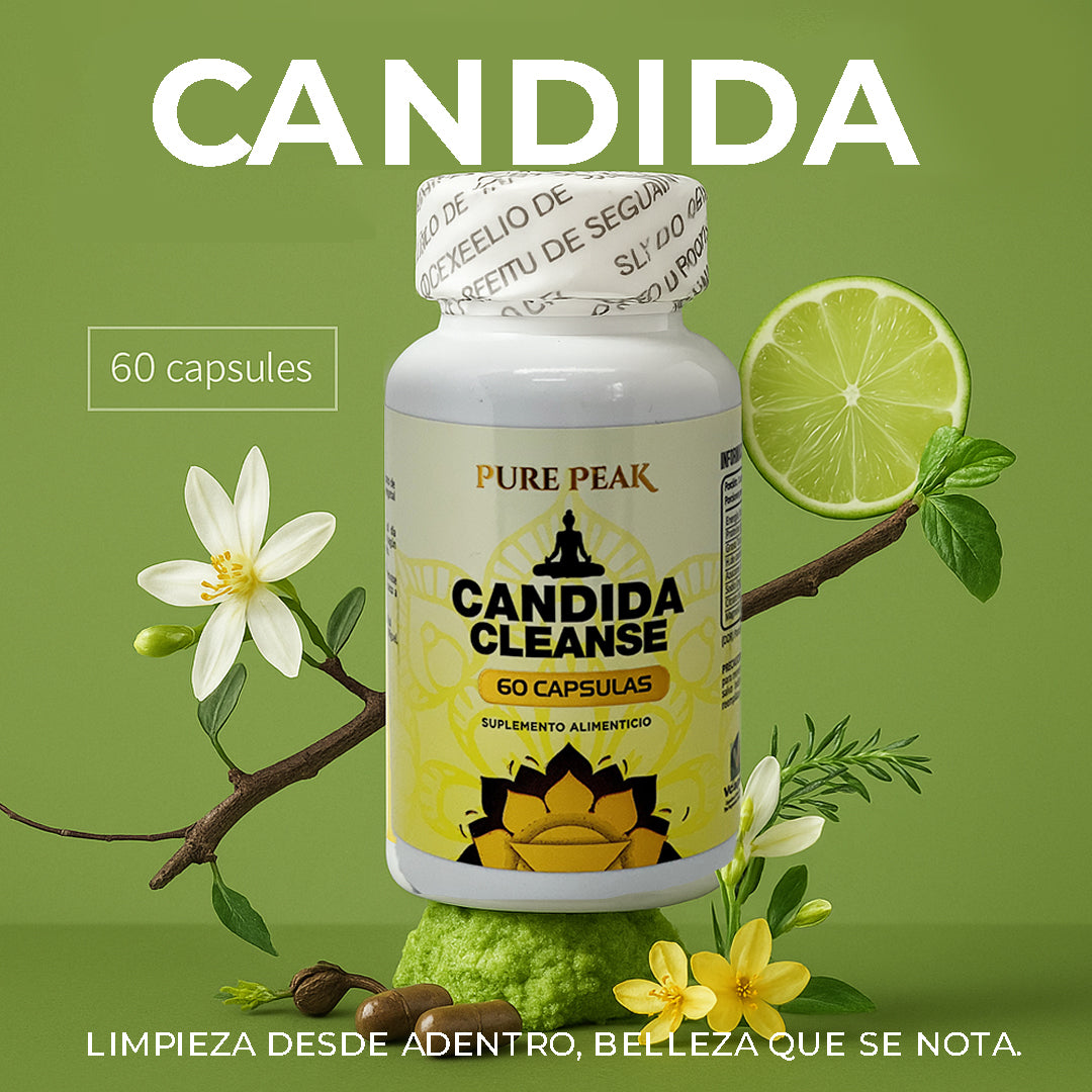 Detox Intestinal Natural Candida Cleanse 60 capsulas.