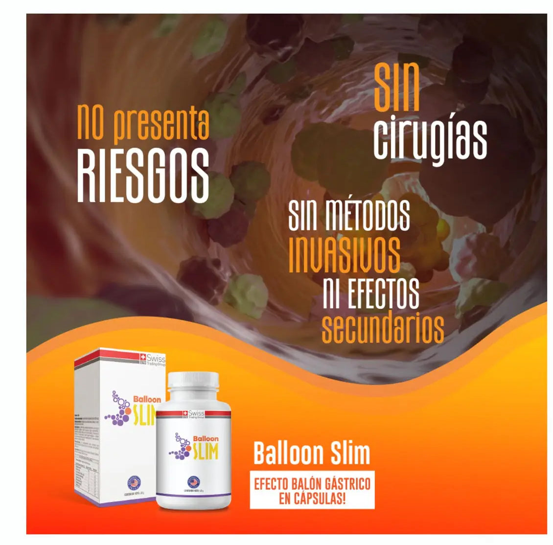 Balloon Slim Original Suplemento para adelgazar. Efecto Balón Gástrico