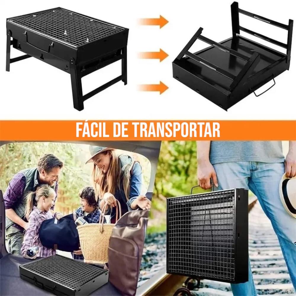 Parrilla De Carbón Portátil Plegable