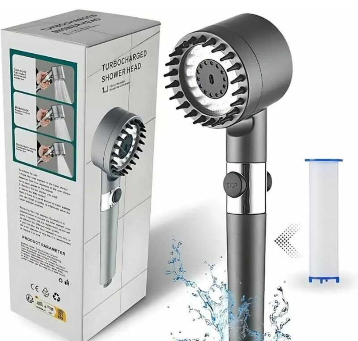 Pack x 2 Cabezales Ducha Alta Presion