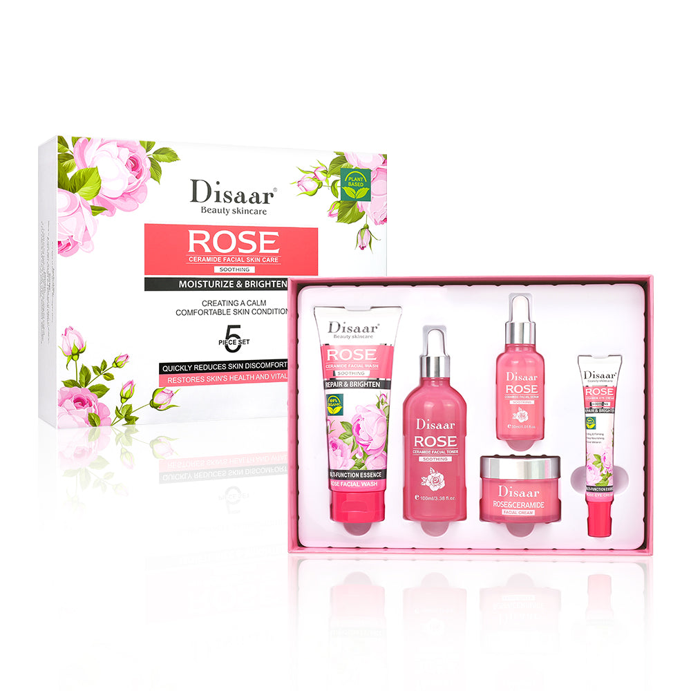 Kit Facial Rose Ceramide 5 Piezas Premium Pack