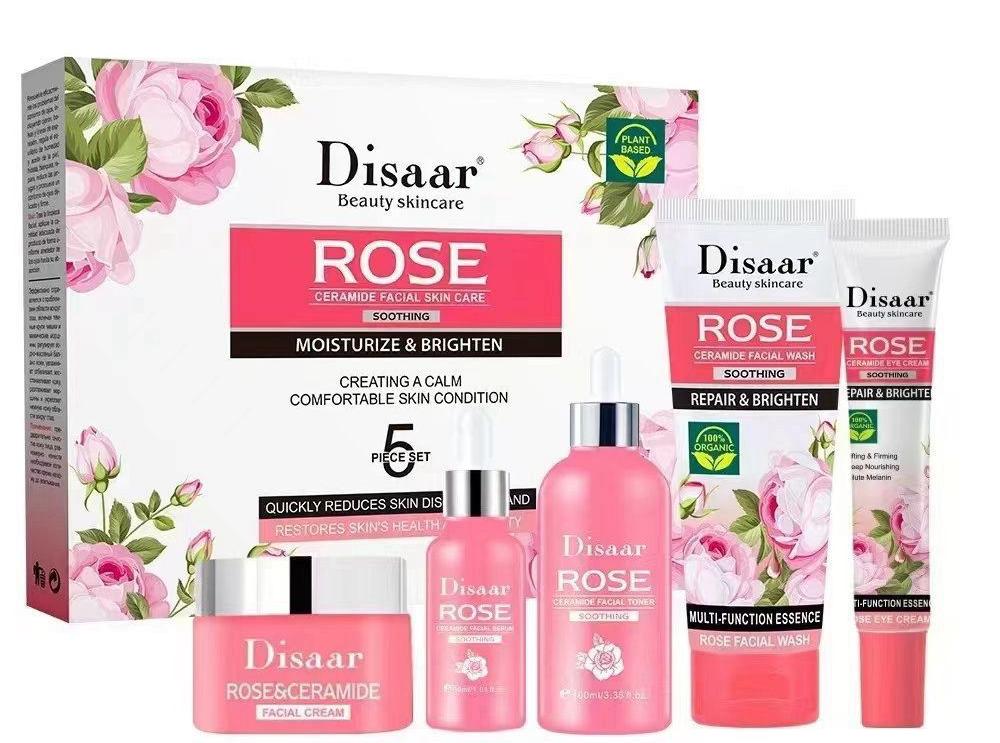 Kit Facial Rose Ceramide 5 Piezas Premium Pack