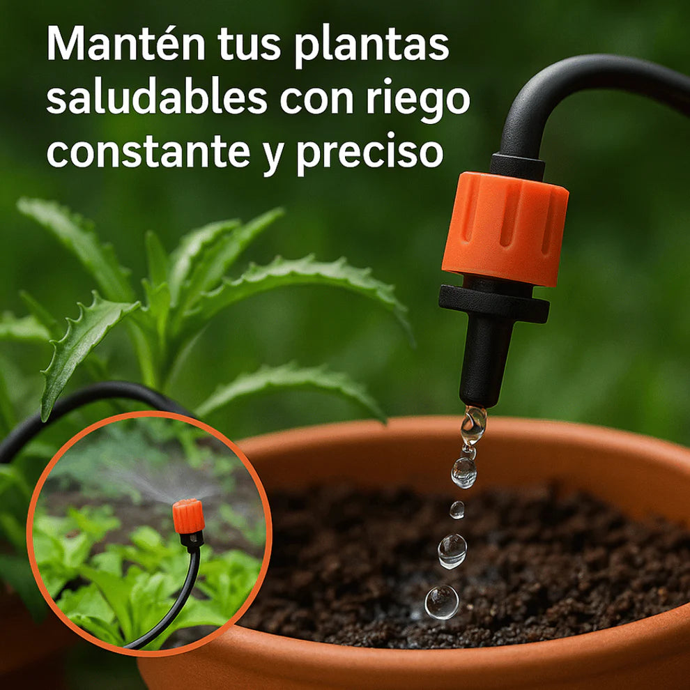 Kit Riego Automático por Goteo 10 Metros
