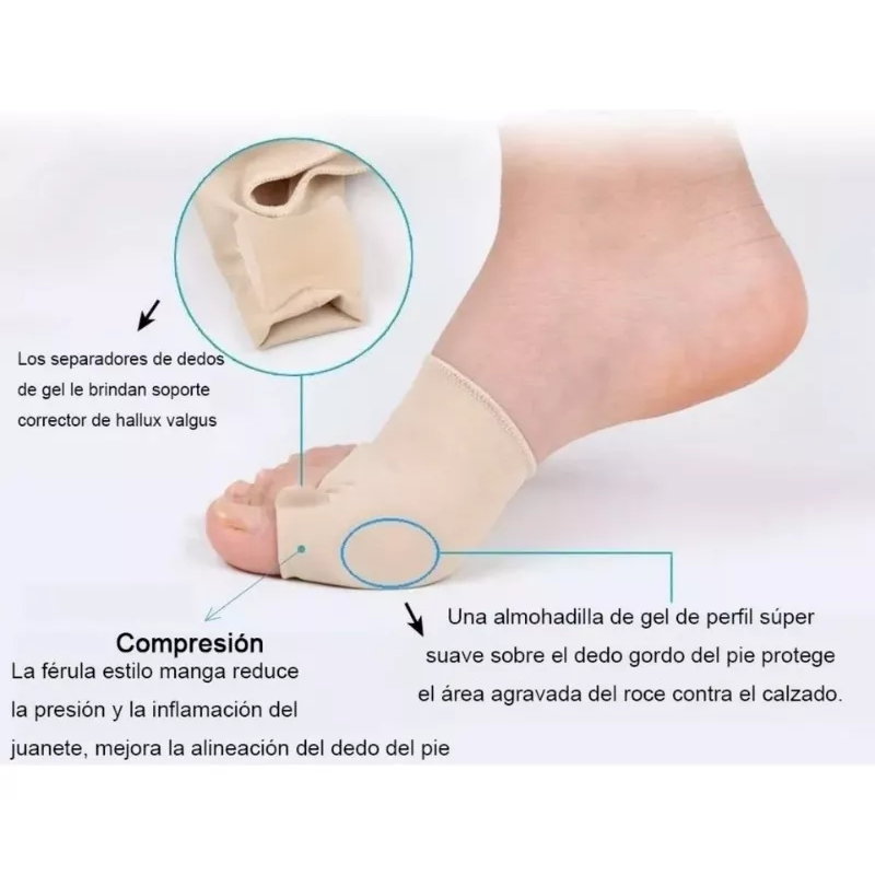 Corrector De Juanetes Con Gel Interno