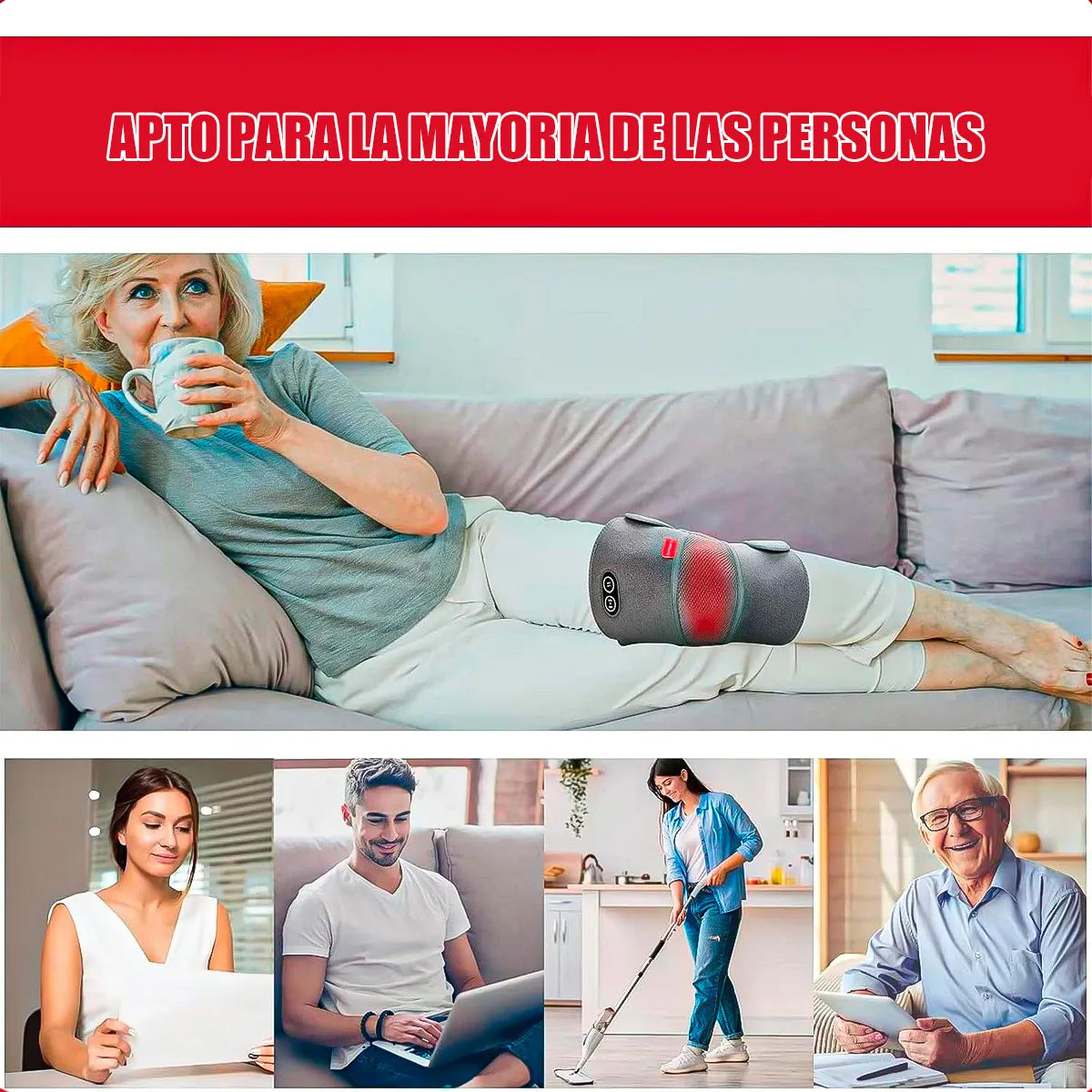 Rodillera Eléctrica Terapia Térmica Inteligente